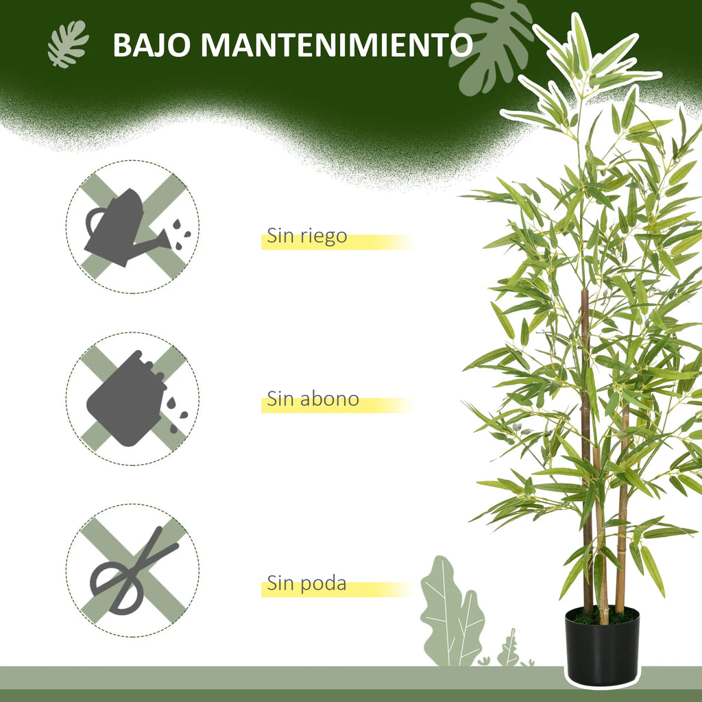 2 artificial plants with pot and 498 leaves - view 7