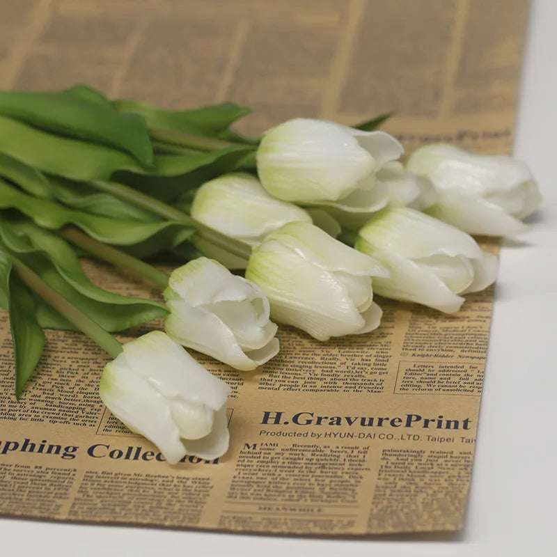 Realistic artificial tulips for wedding decorations and parties - view 6