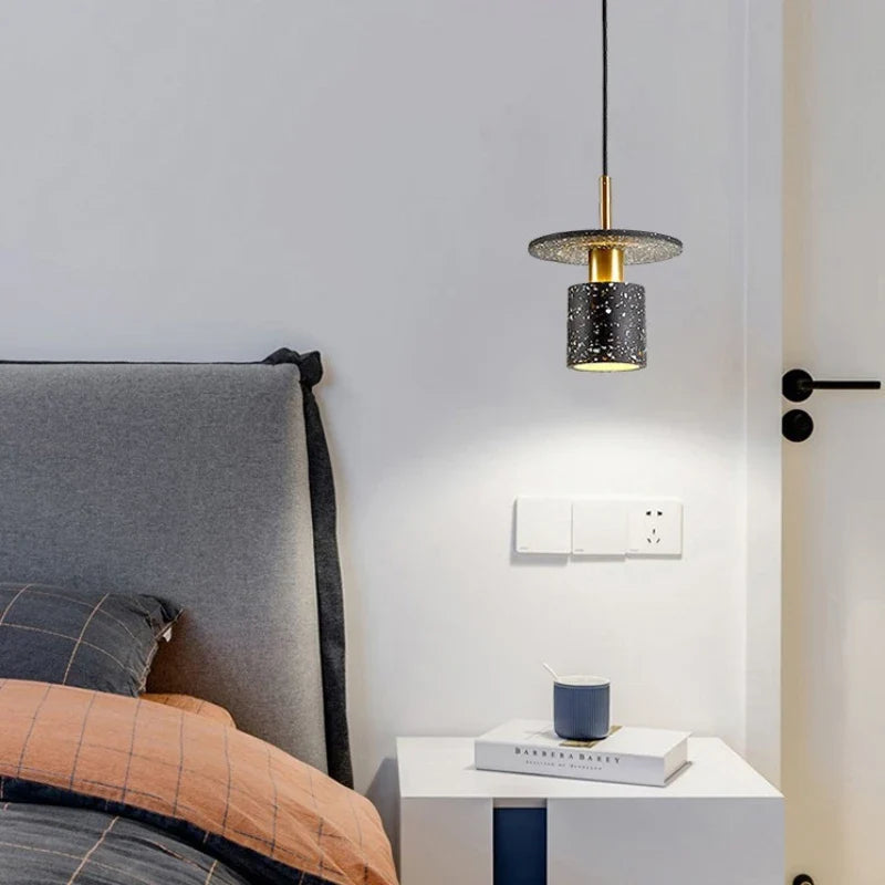 Creative terrazzo chandelier for minimalist restaurant and shop - view 2