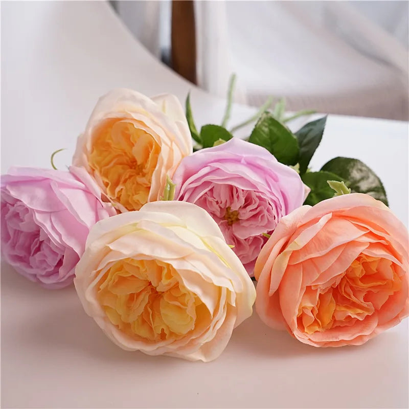 Artificial flowers real touch pink for decoration and gift - view 5