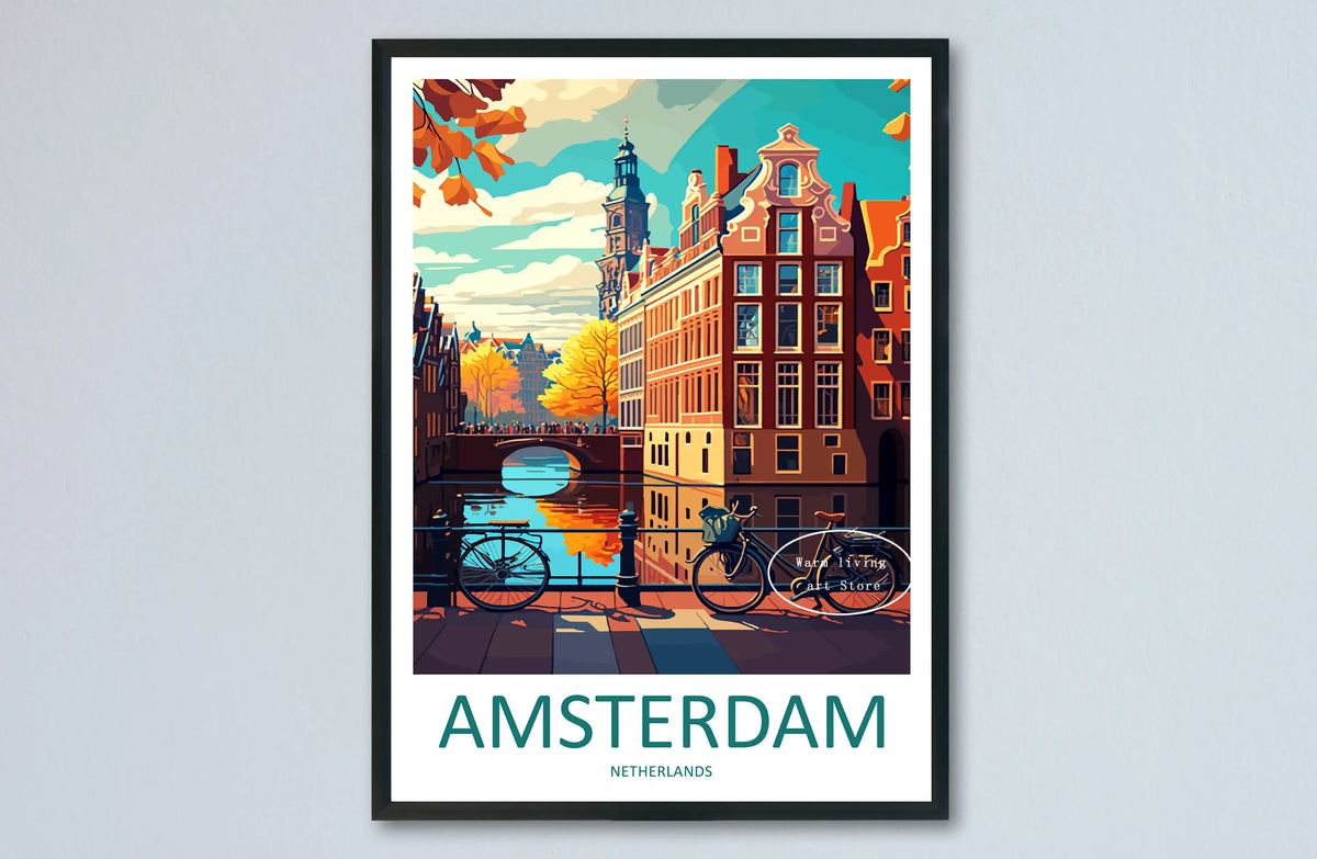 New York Rome Tokyo and Venice Metropolis Skyline Travel Poster - 60X90cm Unframed / 27