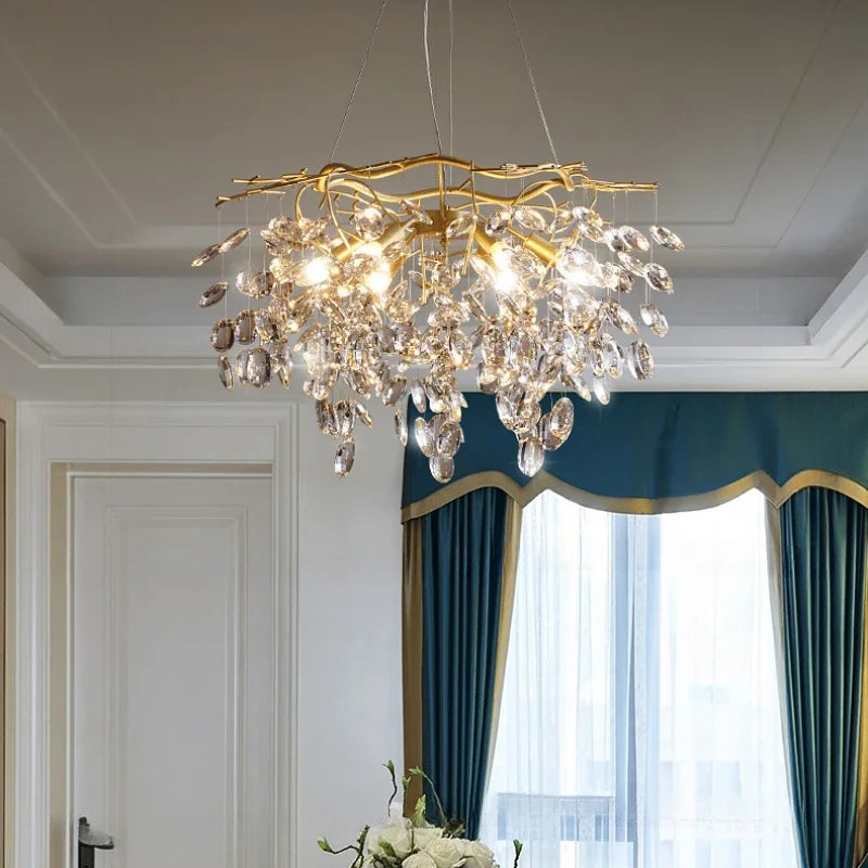 Luxury crystal chandelier for refined lighting - view 3
