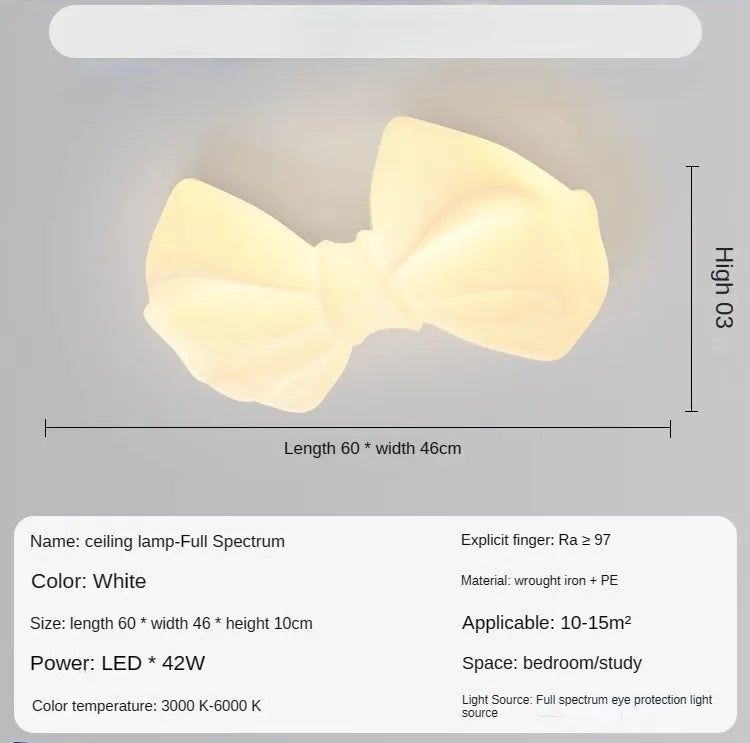 Modern LED warm romantic cream ceiling lamp Pendant lamp suitable for children bedroom dining room, study decorative chandelier - Ceiling lamp / 3 colour lamp