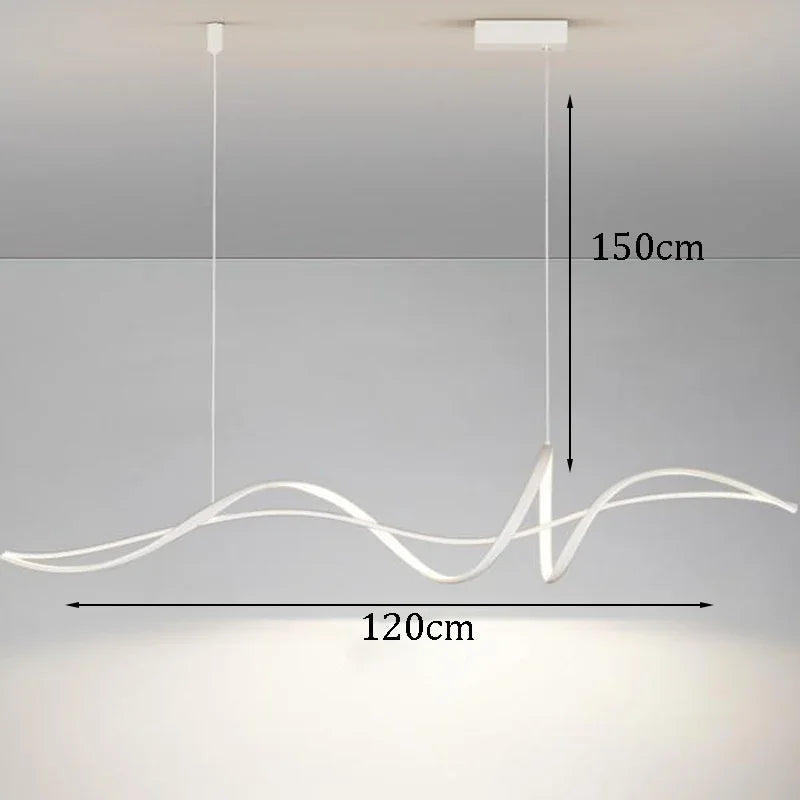 2024 Modern Home Decoration Circular LED Lights, Living Room Chandeliers, Dining Room Chandelier, Indoor Lighting - B-White 120cm / warm light