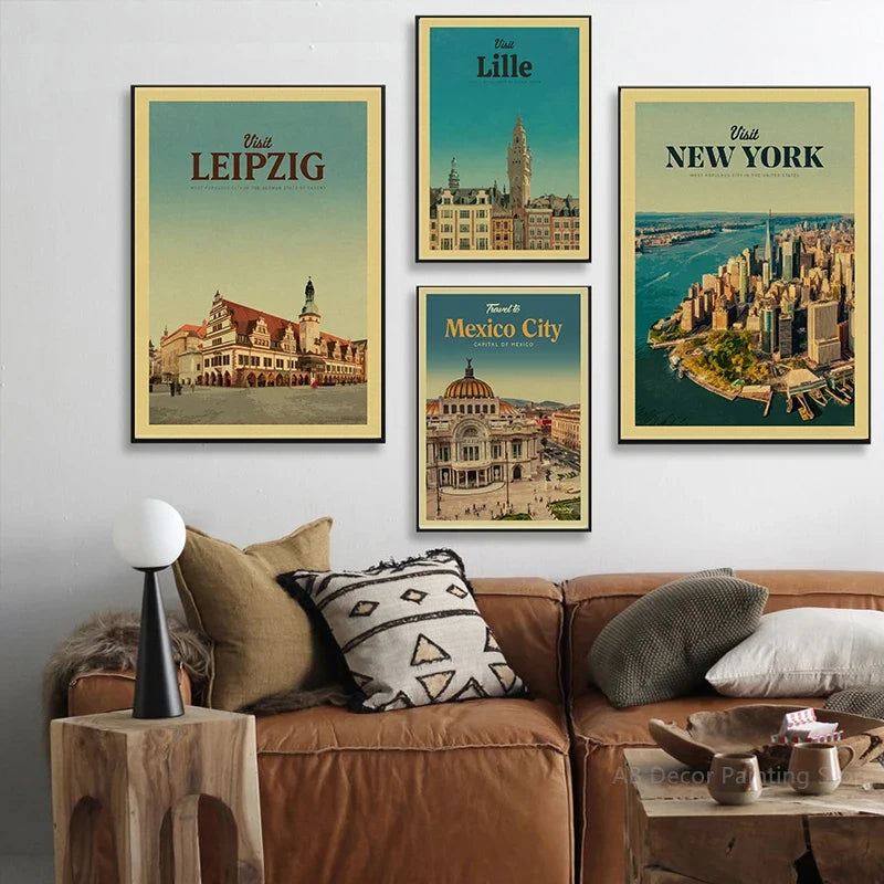 Vintage Travel Poster Wall Art for Tourism, Design 8 - view 4