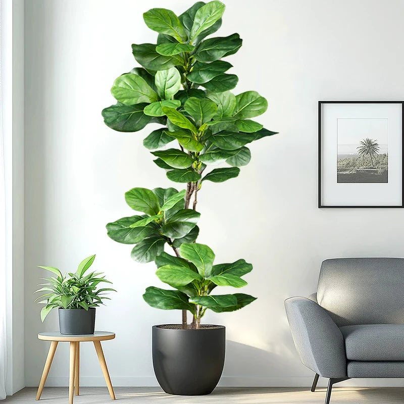 Artificial plant branches ficus with realistic touch for interior decoration