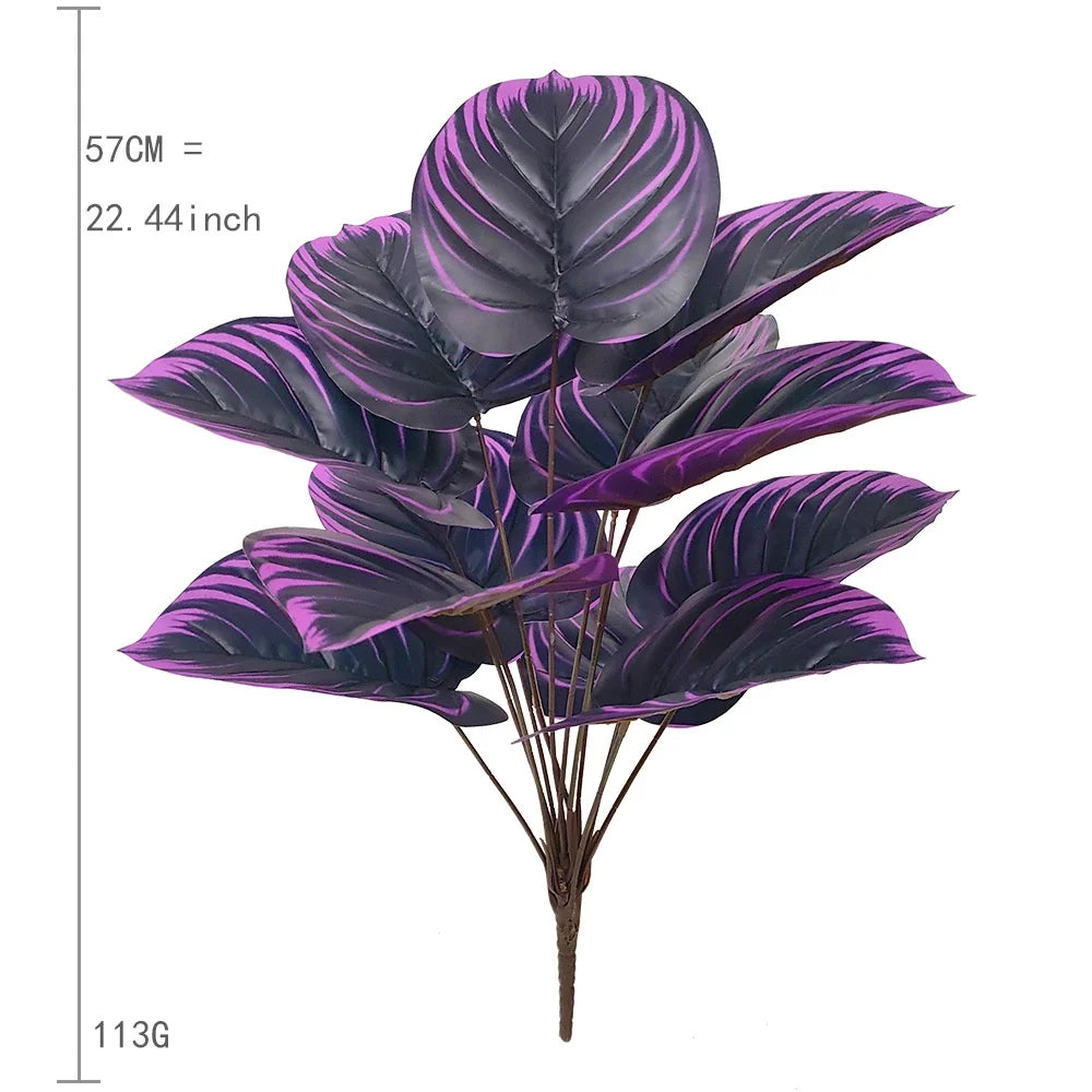 Artificial decorative plant for indoors and office - 60cm Purple