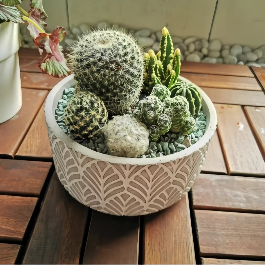 Silicone mould for flower pot concrete pattern sheets - view 5