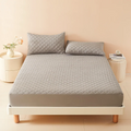 Waterproof 3D Air Fabric Mattress Cover in 120x200cm and 140x190cm - Light Grey / 200x200x30cm