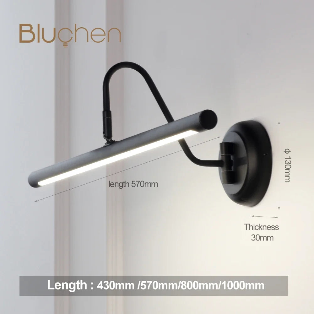 Modern led wall sconce for mirror interior - view 4
