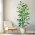 Set of 4 artificial bamboo branches for interior festive decoration