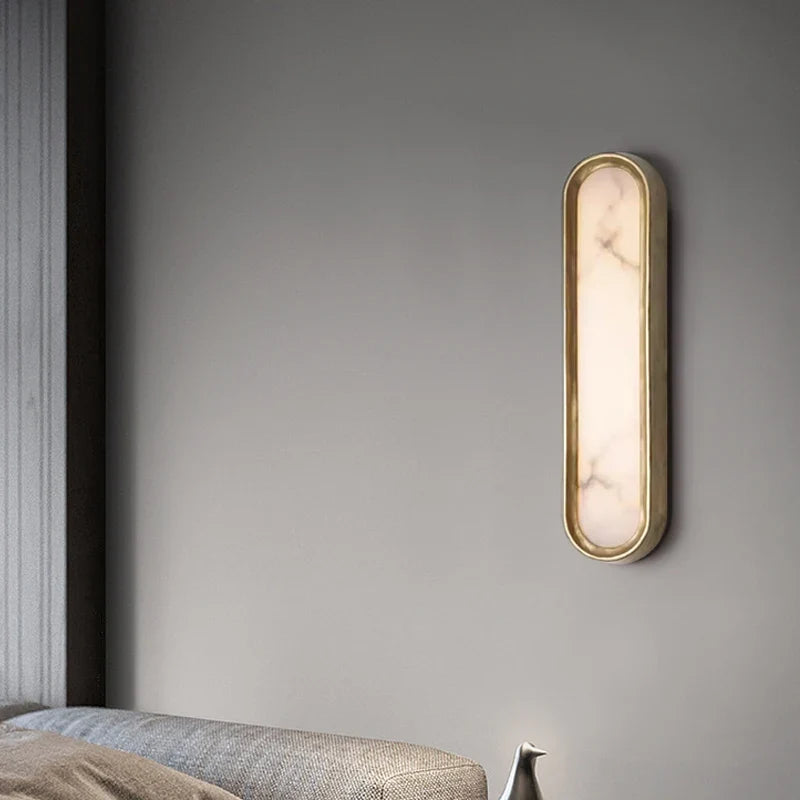 LED marble wall sconce for modern interior - view 3