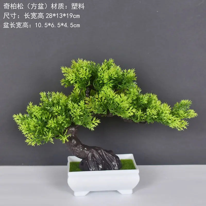 Plastic bonsai artificial plant for interior decoration - view 3