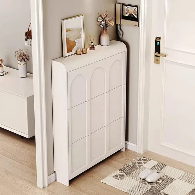 Modern wooden shoe cabinet with little bulky Nordic design - view 6
