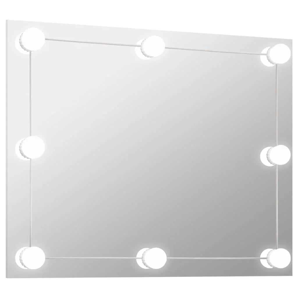 Frameless Wall Mirror with Glass Rectangular LED Lamps, Home Decoration Wall Decoration Living Room Decoration - view 2