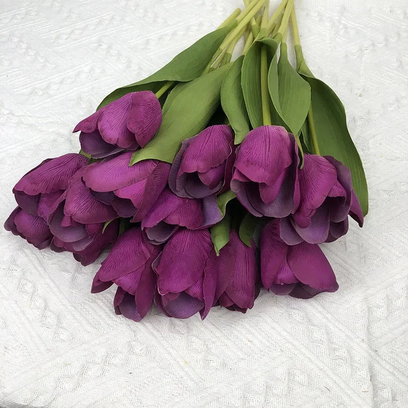 5 artificial tulips for realistic decoration - view 5