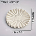 Elegant jewelry tray in modern festive ceramic design - White