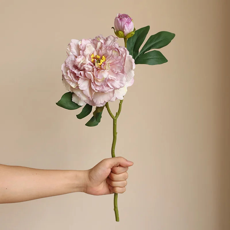 Large artificial peony flowers for elegant decoration