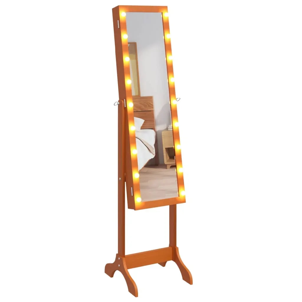 White floor mirror with LED 34x37x146 cm, home decoration wall decorative living room decoration - view 6