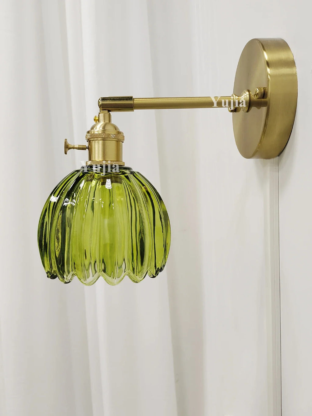 Japanese retro floral glass wall sconce modern and chic design