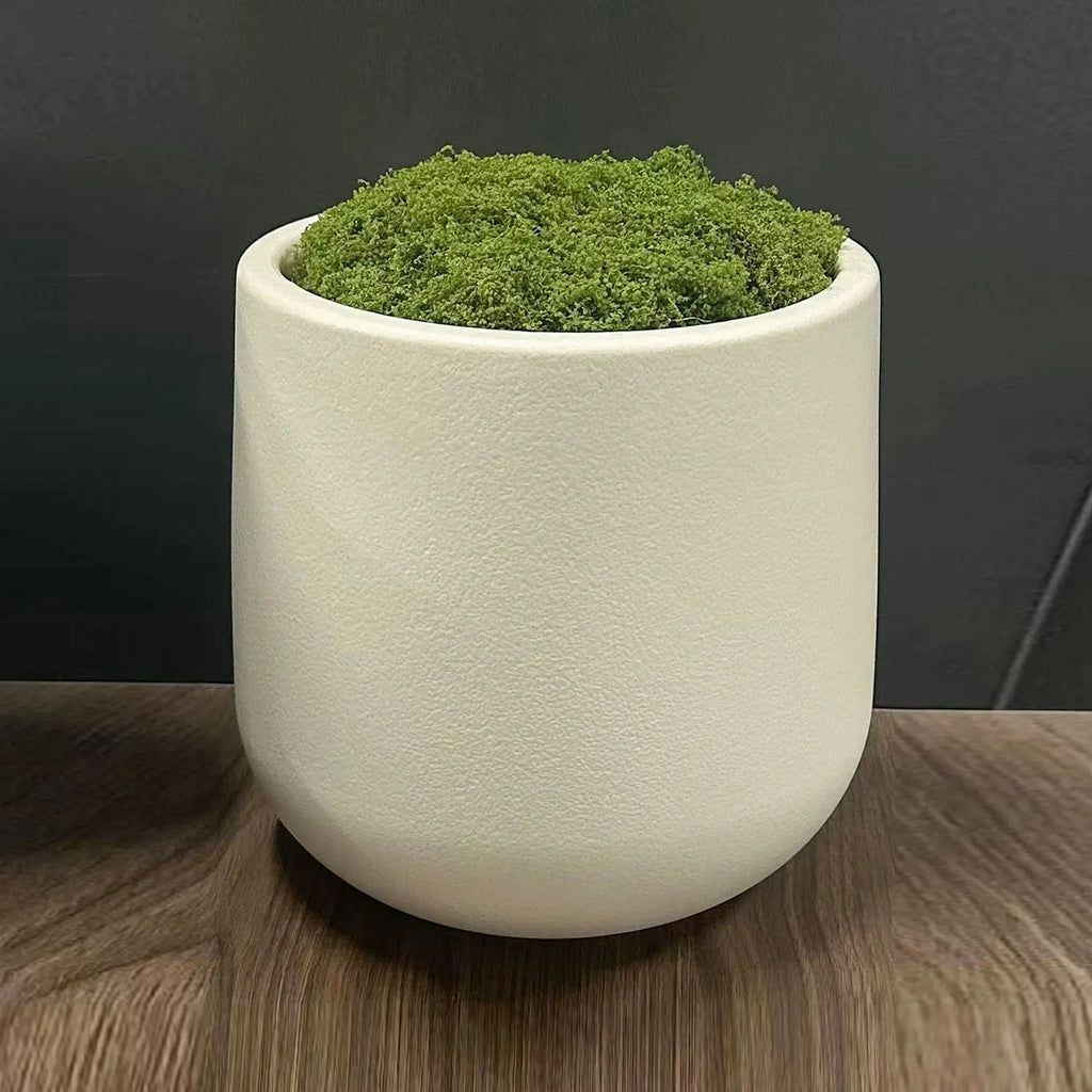 Nordic decorative pot in plastic and ceramic for indoors