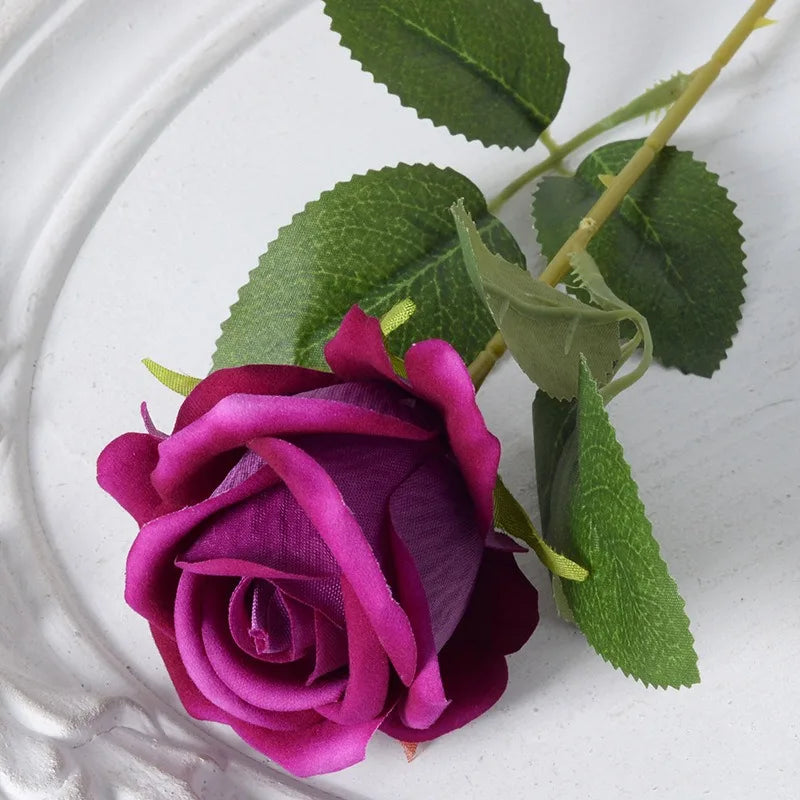100 artificial rose wines set for wedding decoration party - Purple 100 Pieces