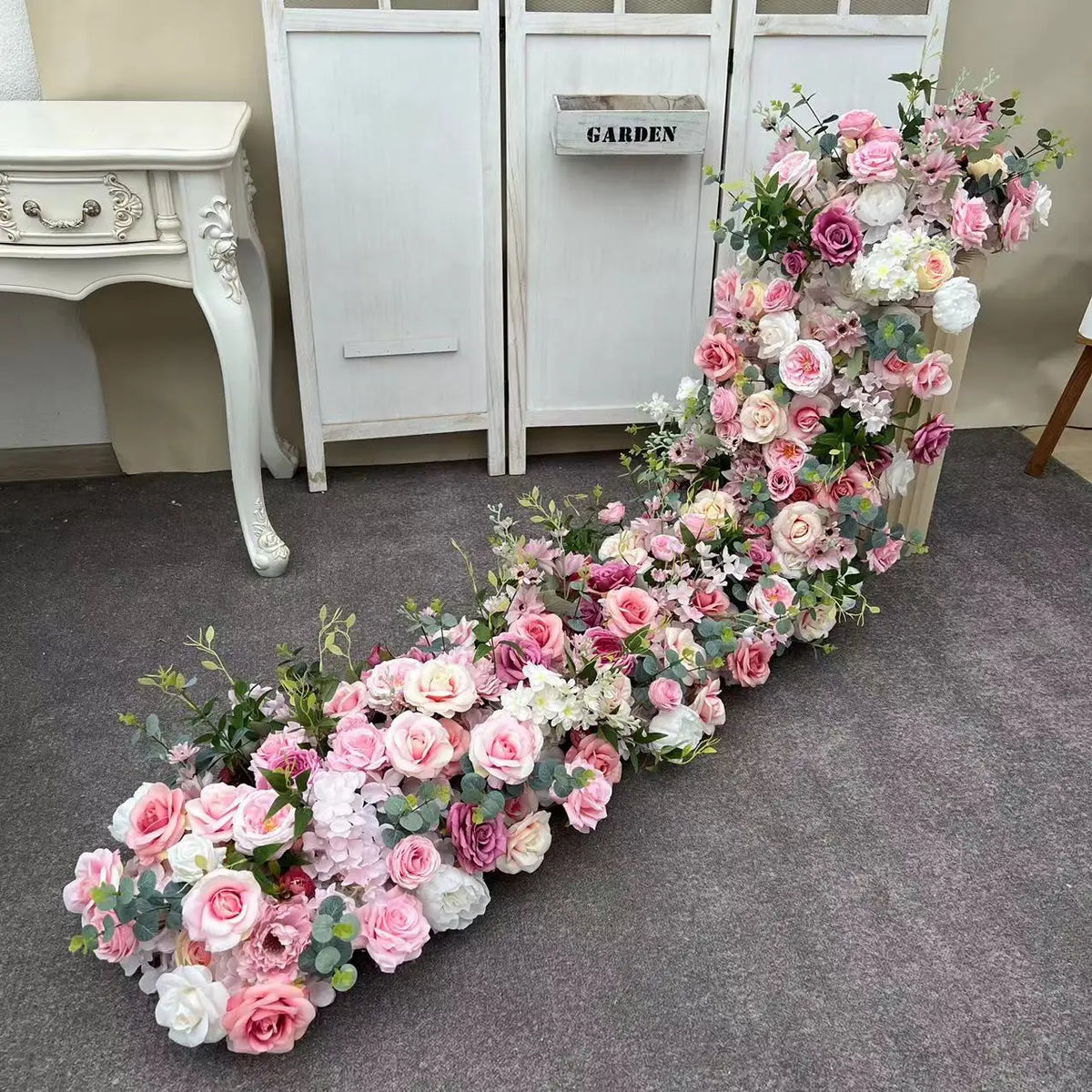 Artificial Hortensia Flower in Plastic for Weddings and Parties - view 3
