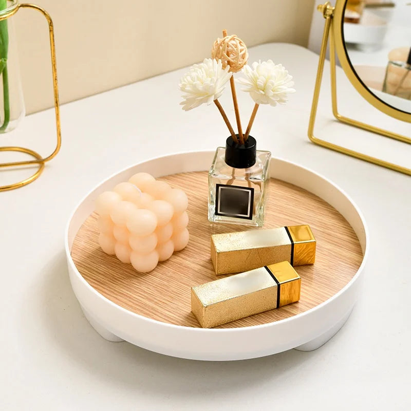 Wooden storage tray for lashes jewelry and cosmetics