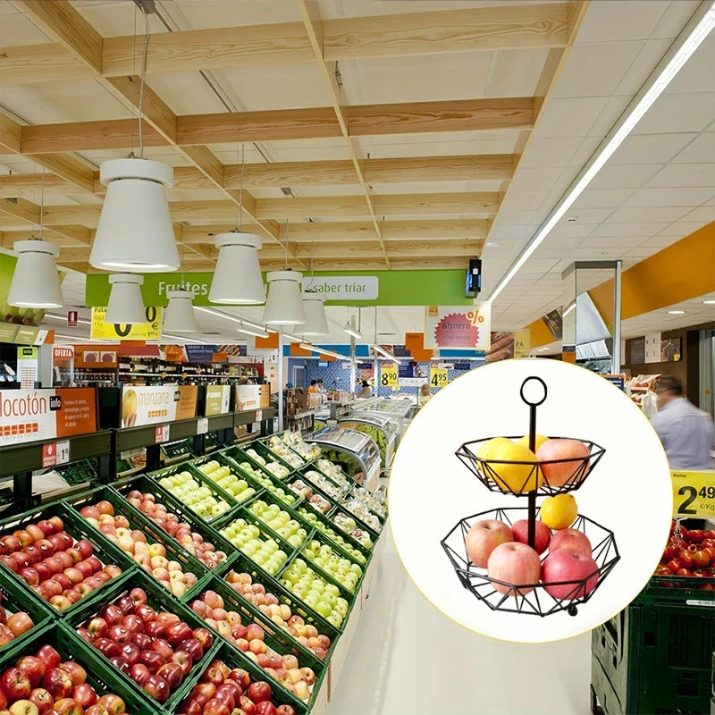 Multifunctional iron fruit basket for kitchen and office - view 8