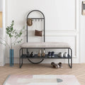 Minimalist storage bench for footwear and storage