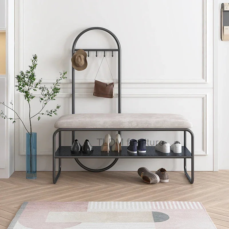 Minimalist storage bench for footwear and storage