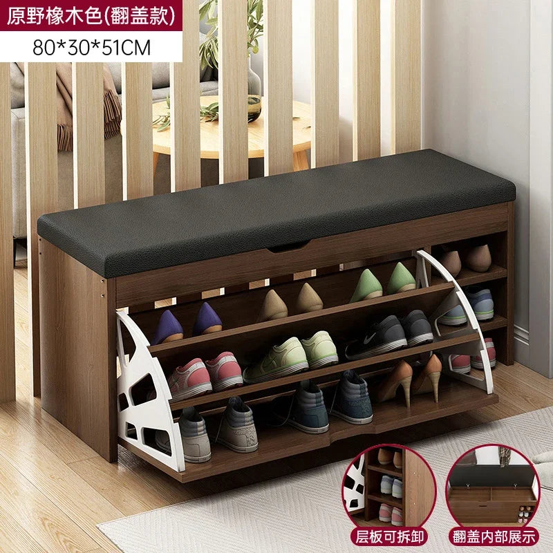 Japanese design vertical storage cabinets for modern shoes - 80cm 1