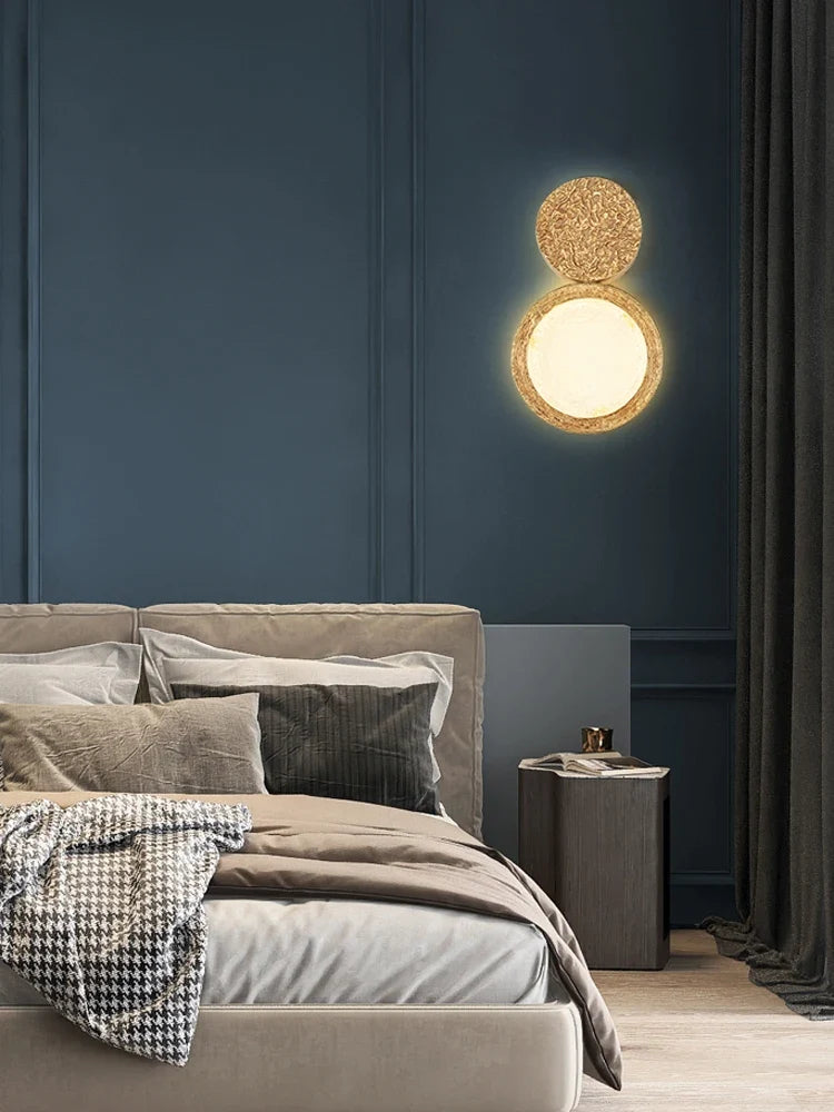 Refined Copper Wall Sconce with Decorative Mirror - view 4