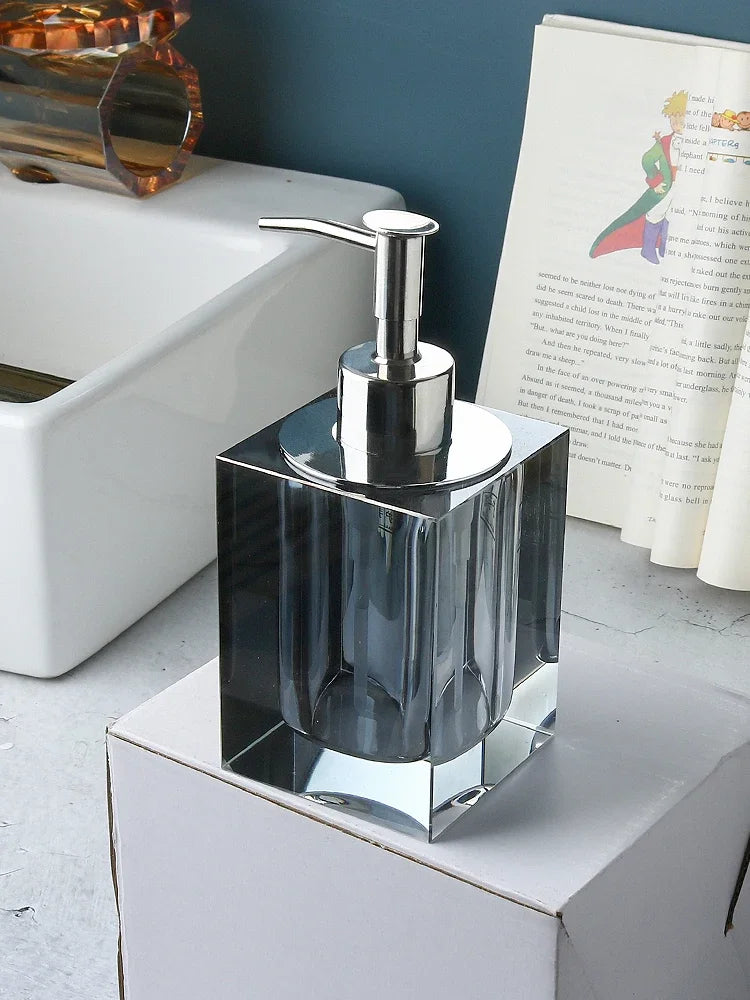 Glass soap dispenser luxury bathroom accessories - 1 Piece 1