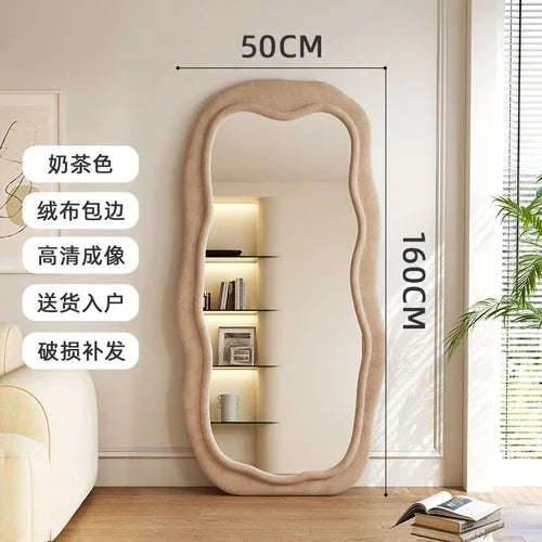 Decorative mirror in macrame Nordic style for men - 50x160cm