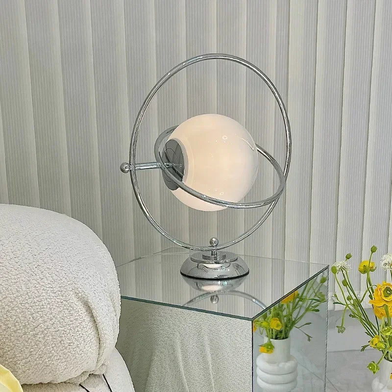 Rotary glass desk lamp Italian design 2024 - view 2