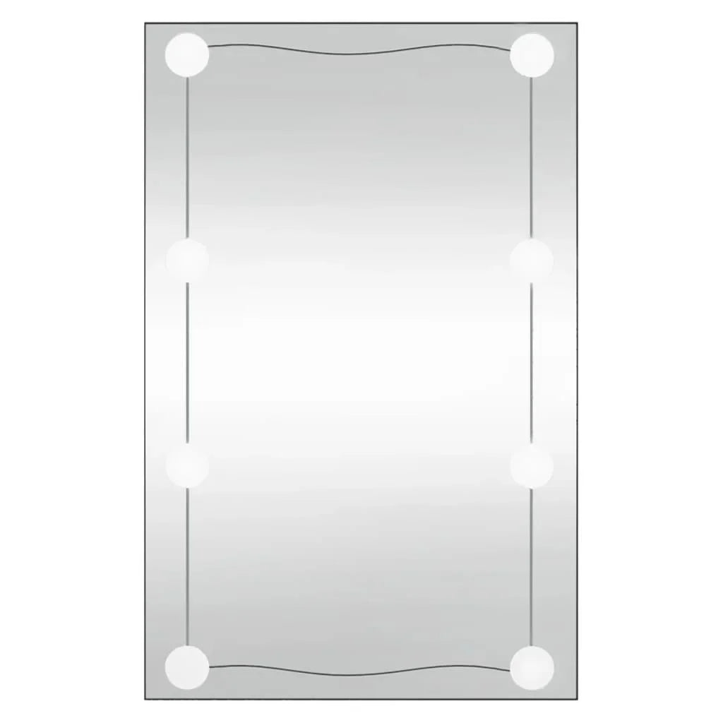 50x80 cm wall mirror with LED lights rectangular glass, home decoration wall Decker living room decoration - view 5