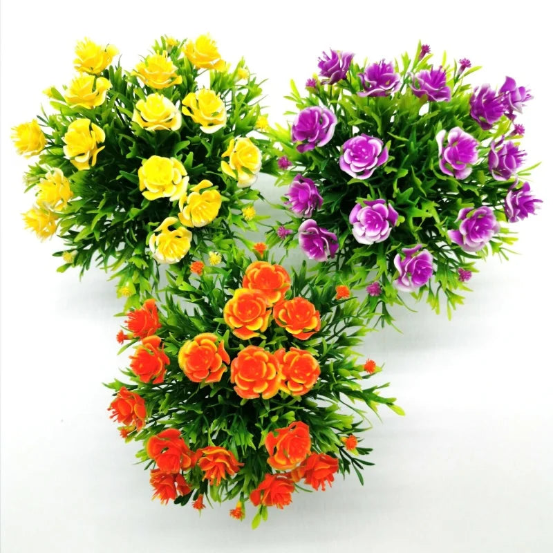 Artificial rose flower in pot for interior and exterior decoration - view 3