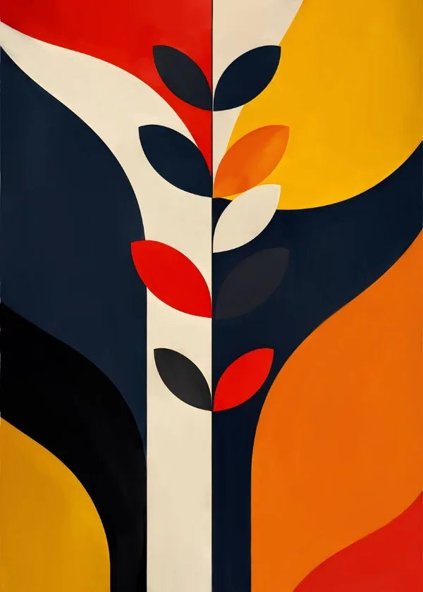 Abstract wall painting for modern aesthetic decoration - 60X80cm Unframed / 6