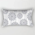 Rectangular Grey Geometric Patchwork Cushion Cover, Style Five