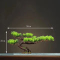 DIY Potted bonsai for Home Decoration, False Tree, Living Room, Chinese Style, Hotel Porch Landscape, Green Plant Decoration - PMB2973