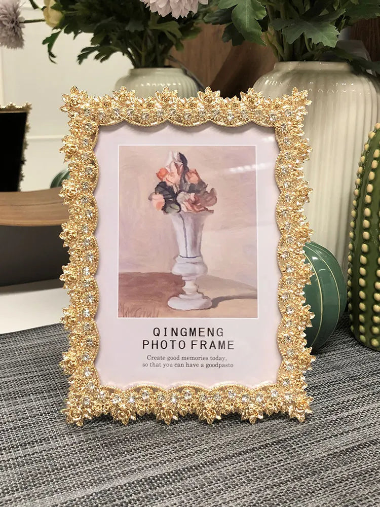 Nordic style gold metal picture frames for interior decoration - view 4