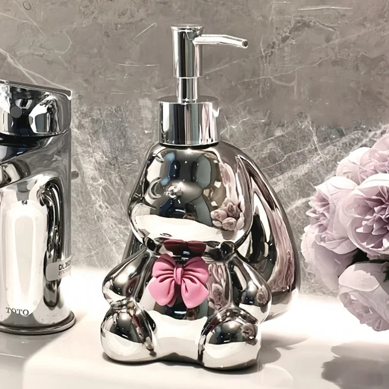Liquid soap dispenser and pressure cute disinfectant - view 2