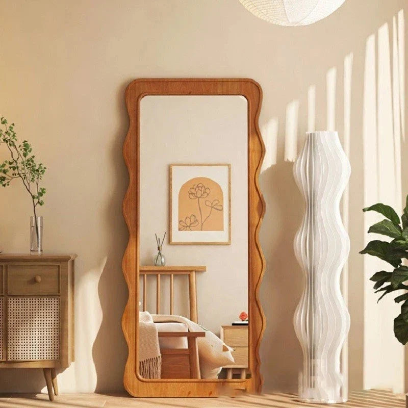 Luxury wooden courtesy mirror for interior decoration - view 2