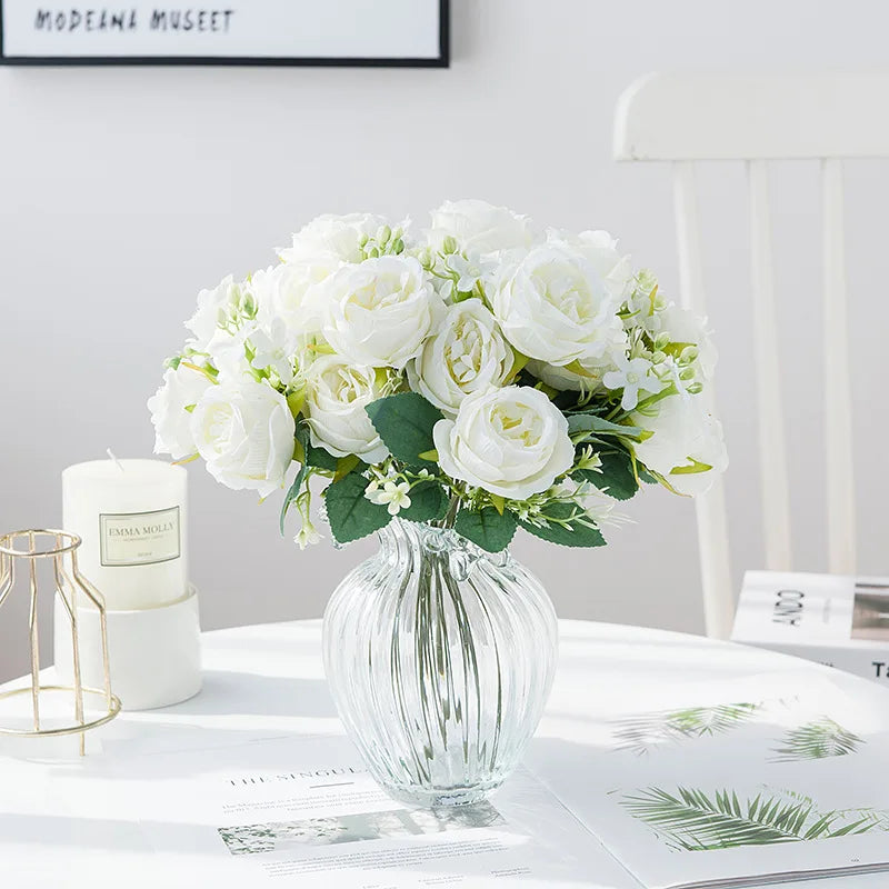 Artificial flowers for wedding decoration and scrapbooking - view 4