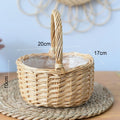 Wedding flower basket with butterfly knot large multipurpose capacity - 02