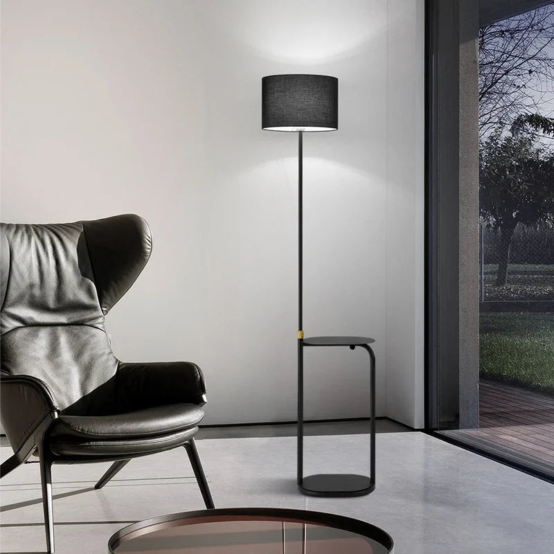 Multifunctional minimalist floor lamp with foot switch - view 2