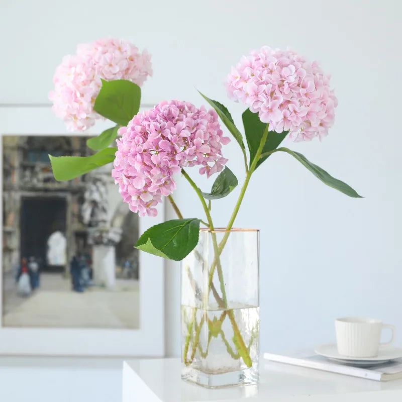 New Silk Simulation Hydrangea Flower European Style Home Decoration,Wedding Floor Arrangement Large Hydrangea Flower