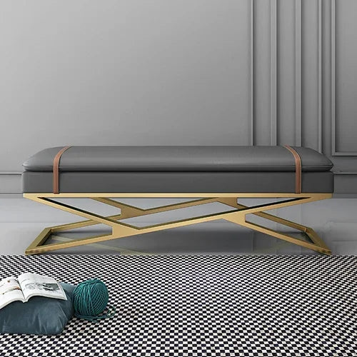 Nordic bench design for elegant decoration and storage - 120 38 45 cm