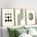 Bauhaus-Style Abstract Geometric Canvas Print, Style Two